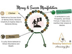 Amazing Gemstone Money Wealth Success Bracelet - Pyrite Green Aventurine Citrine Bracelet Set for Healing Calming Anxiety Stress Relief Gifts Pulseras Para Hombres Mujer Stocking Stuffer (Adjustable) - color: Money Success