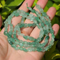 Natural Stone Beads 6-8mm Green Strawberry Quartz Oval Irregular Freeform Tumbled Loose Gemstone Beads for Jewelry Making 15 Inch Strand 50-55 Pcs - color: Green Strawberry-1 strand15”-approx. 55 beads