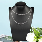 YOUBEIYEE 32.8 Feet Silver Chain for Jewelry Making Silver Plated Brass Link Chain Women Necklace Bracelet DIY Jewelry Chain Roll - color: 1:1 Lip