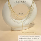 3PCS Gold Necklaces for Women,Chunky Statement Gold Plated Necklace Stack Layered Sterling Silver Herringbone Chains for Women Dainty Trendy Silver Chains Stacked Jewelry Gifts - color: gold Y-necklace set