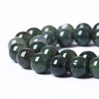 90PCS 4mm Natural Green Moss Agate Beads Gemstone Round Loose Spacer Beads for Jewelry Making DIY Bracelet Necklace Earrings 15" Inch(Moss Agate Beads, 4mm) - color: Moss Agate Beads, size: 4mm