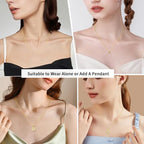 Jewlpire 18k Gold Plated 925 Sterling Silver Chain Necklace for Women, 1.2mm Cable Chain Necklace Thin & Dainty & Sturdy Women's Chain Necklaces 14/16/17/18/20/22/24 Inch - color: 18K Gold Plated, size: 14 Inch