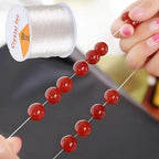 0.8mm Elastic Stretch Bead Cord for Jewelry & Bracelet Making, [100m] Stretchy Bracelet String, Ideal for Beading and Crafting - size: 0.8mm