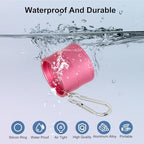 Mini Travel Ring Holder Keychain, Portable Jewelry Holder Keychain with Protective Sponge, Small Necklace Earrings Case for Gym Sports Bag Purse - color: 1-Tier Light Pink