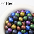 20mm Acrylic Beads 180pcs Dark Colors Round Bead Chunk Bubblegum Beads for Pen Bag Jewelry Making Necklace Bracelets(zgxp) - color: Navy&Tan