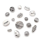 Craftdady 80Pcs Antique Silver Flat Round Oval Spacer Beads Tibetan Metal Barrel Drop Rondelle Loose Beads for Jewelry Crafts Making - color: Antique Silver, Flat Round+Oval,80pcs