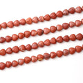 10mm Natural Red Stone Beads Heart Shape DIY Loose Gemstone Energy Healing Crystal Charms for Jewelry Making Handmade - color: Red Stone