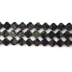 8mm Natural Kambaba Jasper Gemstone Faceted Clovers Beads Four-Leaf Spacer Loose Beads for DIY Jewelry Making Beads - color: Kambaba Jasper