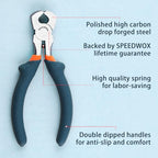 SPEEDWOX Mini End Nipper Pliers 4-Inch End Cutting Pliers Small Jewelry Making Pliers Convex Shoulder Thin Precision Wire Cutters for Cutting Jewelry Wire Nails Pulling Beading Hobby Work Craft - style: Wire Cutters