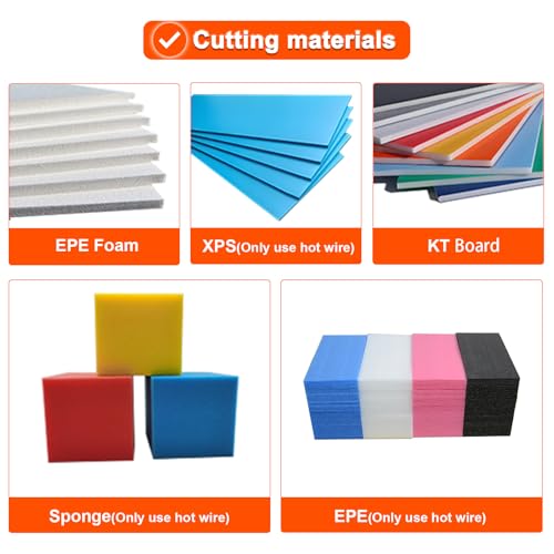 Hot Wire Foam Cutter Tool Kit, 5-in-1 Electric Foam Cutter for Styrofoam, Adjustable Temperature, Smooth Precision Cutting for Craft, DIY & Model Making - style: 5 in 1 orange