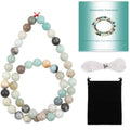 Stone Beads, 45pcs Amazonite, 8mm Round Loose Beads for Jewelry Making, Bracelets, with Bag, String & Card - color: Amazonite, size: 8mm