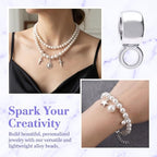 Joez Wonderful Links Bail Beads, Hypoallergenic Alloy Column Spacer Beads - color: Silver