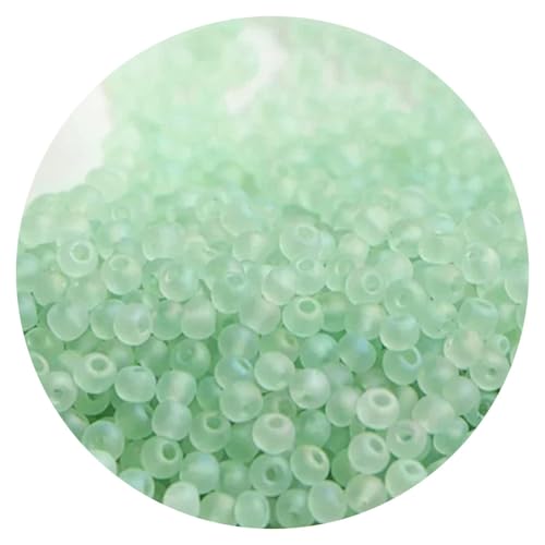 660pcs Matte Colorful Glass Frosted Beads 2mm, Glass Frosted Rice Beads Craft Bead for Jewelry Making Bracelets Necklaces DIY,M17 - color: M17, size: 660pcs-2mm
