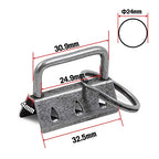 SPEEDWOX 20 Sets of Key Fob Pliers 1.25 Inch Key Fob Hardware with Keychain Split Rings Webbing Fabric Strapping Dark Nickel Glass Breaking Pliers Tools with Rubber Tips - size: 1.25" Dark Nickel
