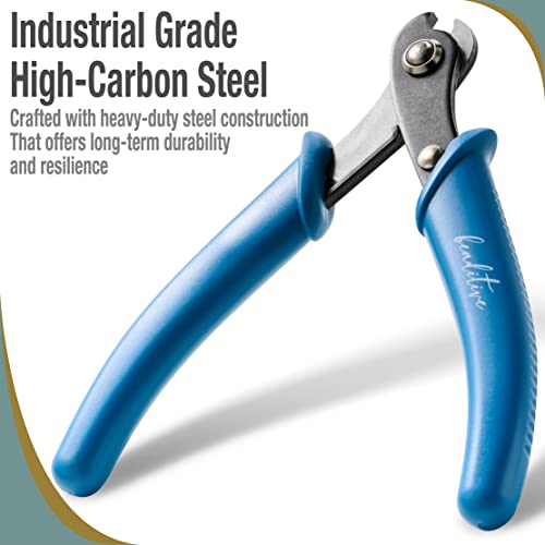 Beaditive Memory Wire Cutter | Jewelry Making, Beading, Crafting | High-Carbon Steel | 5-Inch (Lake Blue) - color: Lake Blue