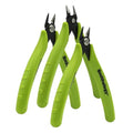 Smithology 4.8” Micro Flush Cutters 3PCS | Made from High Carbon Steel with Hidden Springback Design & Non-Slip Handles for Trimming Metal Wires, Zip Ties, Cables, Circuit Boards, & DIY Projects