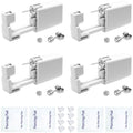 4 Pack Ear Piercing Gun Kit, Disposable Ear Piercing Gun with Silver Earring Studs Safety Ear Piercing Gun Kit Tool - size: 3mm