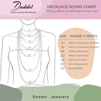 Gold Layered Necklaces for Women, 14K Gold Plated Dainty Gold Chain Choker Necklace Stack, Herringbone Gold Necklaces Set - color: gold-3-Beaded