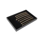 Polmart Stackable Necklace & Jewelry Organizer/Storage/Display Trays, Black Velvet (2-Pack) - color: Black Velvet