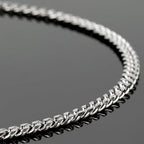 UMAOKANG 16.4 Feet Stainless Steel Cuban Chain for Jewelry Making Strong Diamond Cut Cuban Link Chain Necklace for Men and Women Jewelry Chains Bulk - color: 2mm Silver Cuban