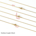 UMAOKANG Gold Plated Stainless Steel Chains for Jewelry Making, Thin Cable Snake Jewelry Chain Bulk Men and Women Necklace Choker Chains (10 Pack, 18 Inch) - color: Gold, size: 18 Inch