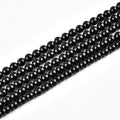 8mm Natural Black Onyx Beads Round Agate Gemstone Loose Beads for Jewelry Making (45-48pcs/strand) - color: Black Onyx, size: 8mm