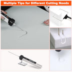 Hot Wire Foam Cutter Pen Set, 5-in-1 Electric Cutter, Cuts Up to 3.75 Inches Thick, Ideal for Crafts and Model Making (5 in 1 white) - style: 5 in 1 white