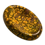 Amazing Gemstone Fruit Jasper Worry Stone Crystals and Healing Stones - Stress Relief Gifts - Piedra Crystal Fidget for Meditation, Relaxation - Unique Stocking Stuffers Birthday Gifts for Women, Men - color: Fruit Jasper