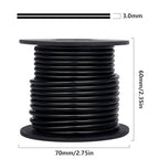 Aluminum Craft Wire, 32.8 Feet 3.0 mm/ 8 Gauge Black Bendable Soft Metal Aluminum Wire Roll Bulk for DIY Crafts Sculpting Jewelry Making - color: Black, size: 8 Gauge