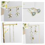 Earring Hooks for Jewelry Making, 14K Gold Plated Earring Hooks with with Cubic Zirconia Hypoallergenic Ear Wire for DIY Earrings 220PCS - color: 14K Gold-Big Cubic Zirconia Earring Hooks