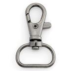 CRAFTMEMORE 3/4 Inch Trigger Snap Hooks Classic Swivel Lobster Claw Clasps Purse Lanyard Clip 20 Pack CSPS (Gunmetal) - color: Gunmetal