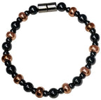 Copper and Magnetic Hematite Bracelet - size: 9 Inches