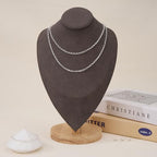 GTVOODX 16.4Feet Silver Chain for Jewelry Making Stainless Steel Rolo Link Cable Chains Bulk for Necklace Jewelry Accessories DIY Making - color: Silver Rolo Chains