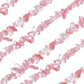 MECCANIXITY 310 Pcs Natural Drilled Watermelon Crystal Gemstone Chips Bulk 5mm to 8mm Dia. Irregular Tumbled Crystal Chip Beads for Jewelry Making Craft Supplies (Watermelon Red) - color: Watermelon Crystal, size: 5-8mm