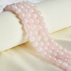 35pcs 10mm Rose Quartz Beads Natural Gemstone Beads Round Loose Beads for Jewelry Making - color: Rose Quartz, size: 10mm