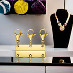 Layering Magnetic Necklace Clasps, Stainless Steel Chain Link Clasps, Multiple Necklace Clasp for Layered Look (3golden+3silvery A) - color: 3golden+3silvery A