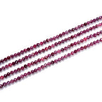 Adabele 15 Inch Natural Pink Tourmaline Healing Gemstone 3mm (0.12 Inch) Tiny Small Faceted Round Loose Beads Stone Spacer (120-130pcs) for Craft Jewelry Making GK3-1 - color: Pink Tourmaline, size: 3mm (0.12") - 15 inch/1 strand