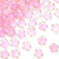 100pcs Cherry Blossom Beads, 5-Petal Pink Gradient Acrylic Flower Beads, Mini Spacer Hair Accessories Halloween Christmas for Bracelets Earring Jewelry Making - color: Pink Gradient, A Styles