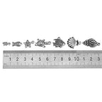 CCINEE Wholesale 100 Pieces Assorted Antique Charms Ocean Themed Sliver Pendants for Jewelry Making and Craft Making