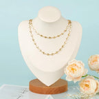 UMAOKANG 5 Meters Gold Plated Heart Chain for Jewelry Making Stainless Steel Chains Bulk for Women Necklace Anklet DIY Jewelry Supplies Findings - color: Gold Heart