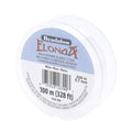 Beadalon Elonga Elastic String for Bracelets 0.7mm 100m White Jewelry Making Cord Strong Stretch Recovery Secure Knots Durable Multi Fiber Bulk Spool for Jewelry Making Sellers and High Volume - style: White, 0.7 mm, 100 m