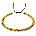 Amazing Gemstone Crystal Anklet Ankle Bracelets for Women - Waterproof Beaded Healing Crystal Anklets, Plus Size Chakra Gemstone Bead Anklet - color: Golden Hematite, style: Plain
