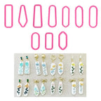 Polymer Clay Cutters, 10 Pieces Clay Sculpting Tools Polymer Clay Earrings Cutters Kit Basic Clay Cutters Tools Sculpting Polymer Clay Molds Dangle Shape Clay Cutters for Polymer Clay Jewelry Making