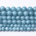Blue Chalcedony Beads Gemstone Round Crystal Energy Jade Stone Beads for Jewelry Making DIY Bracelet Necklace 1 Strand 15.5inch 31PCS 12MM - color: Blue chalcedony, size: 12MM
