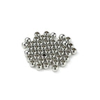 60 Pcs 304 Stainless Steel Smooth Round Spacer Beads 3mm Hole,Seamless Loose Beads for DIY Bracelet Jewelry Making Findings 6mm - color: steel, size: 6*3mm