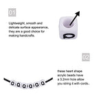 FASHEWELRY 300Pcs Cube White Acrylic Letter Beads 6x6mm Letter Q Alphabet Beads for DIY Bracelet Necklace Jewelry Making - color: Letter Q, size: 6x6x6mm