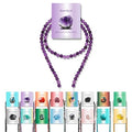 Vinswet 90pcs 4mm Amethyst Natural Stone Beads Round Genuine Real Stone Beading Loose Gemstones DIY Smooth Bead for Bracelet Necklace Earrings Jewelry Making - color: Amethyst, size: 4mm