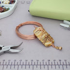 The Beadsmith Half-Round Craft Wire – Soft Temper Jewelry Wire, Copper Color, 21 Gauge, 7 Yards - color: Copper, size: 21 Gauge