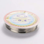 49.21Feet/15m 26 Gauge Copper Wire 0.4mm Jewelry Beading Wire Silver Metal Craft Artistic Coil Wire - color: Silver, size: 26 Gauge