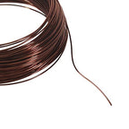 18 Gauge Aluminum Craft Wire - 165 Feet, 1mm Bendable Metal Wire for Jewelry, Sculpting, Modelling, Wreaths, Floral Making, Beading, Wire Wrapping (Bronze) - color: Bronze